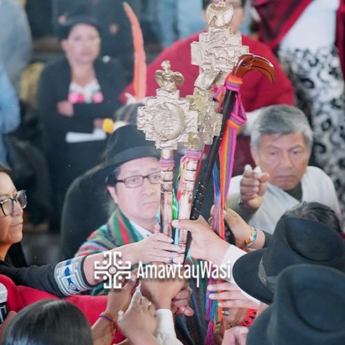Las Nacionalidades y Pueblos indígenas posesionaron de manera simbólica a las nuevas autoridades de la Universidad Amawtay Wasi